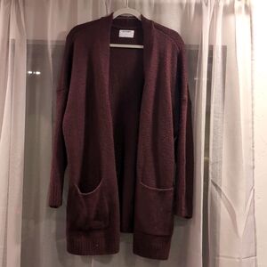 Old navy burgundy cardigan